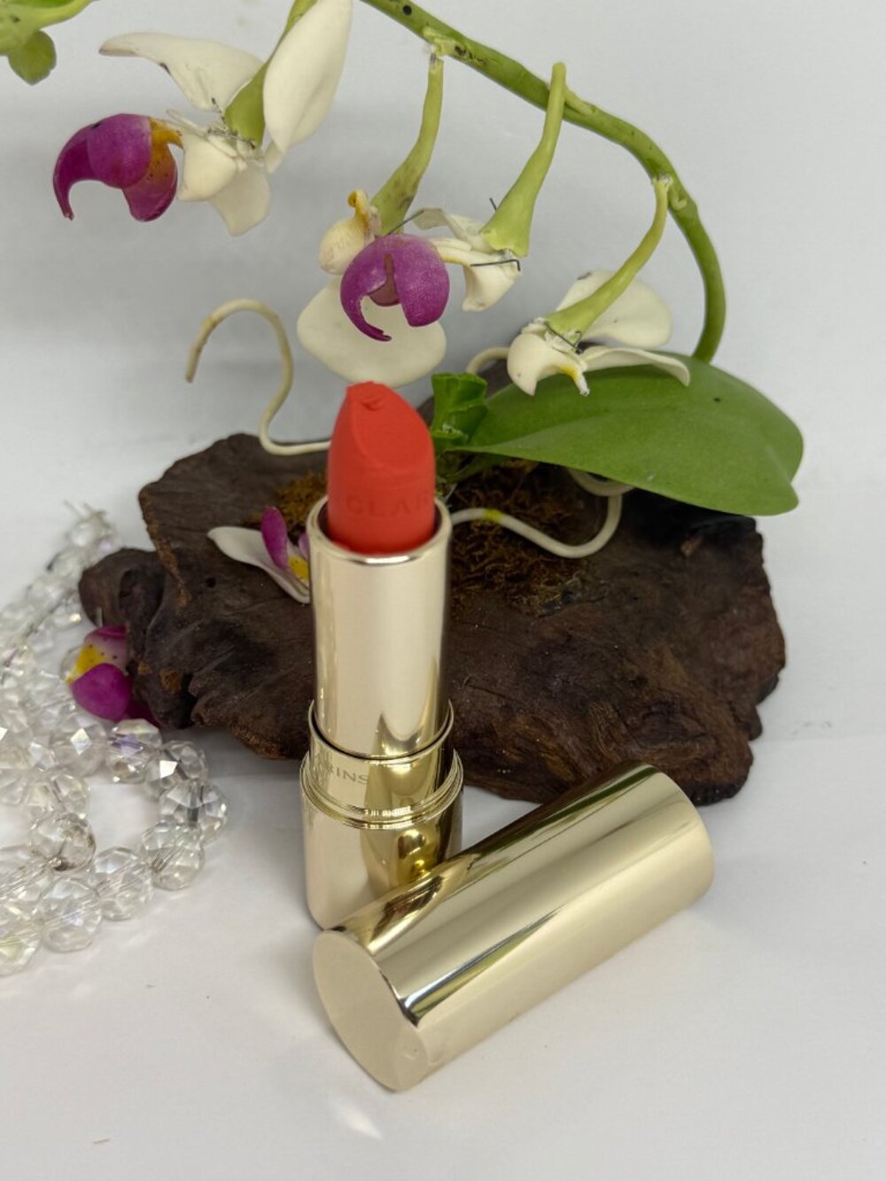 Clarins Joli Rouge Velvet Matte & Moisturizing Lipstick-711v Papaya - New in Box